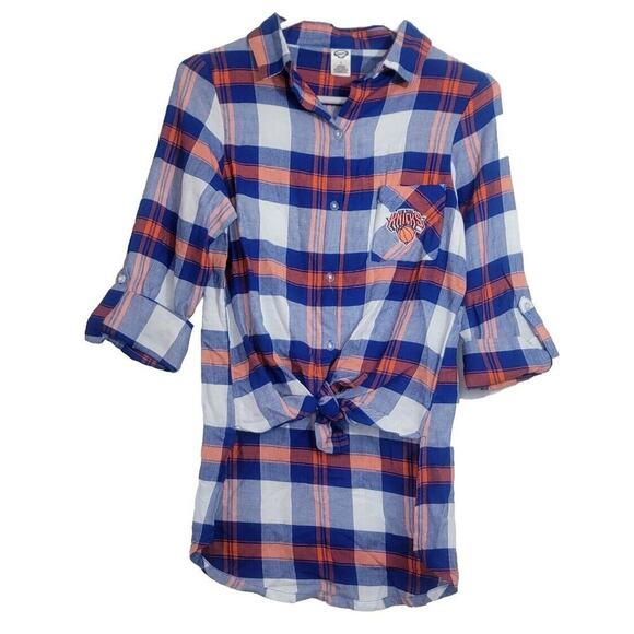 New York Knicks Concepts Sport Headway Plaid Tunic Womens Small NBA - Picture 1 of 10